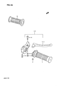 JR50 Зажим рукоятки