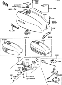 Z550 Топливный бак