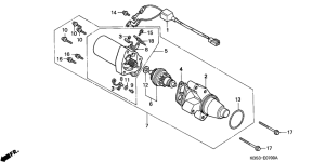 NSR125R Стартерный мотор