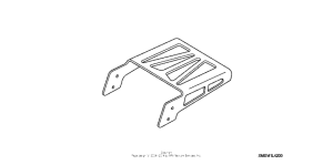 VTX1300C Deluxe chrome rear carrier