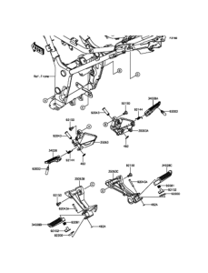 EX250 フットレスト