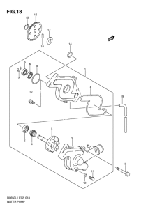 DL650 Водяная помпа