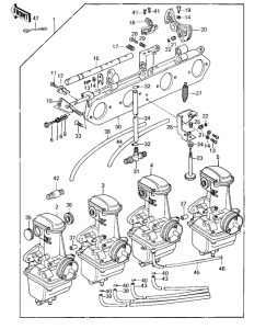 KZ1000 Carburetor assy