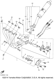 YZF-R1 Выхлопная система