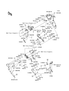 ZR1000 Капот двигателя нижний