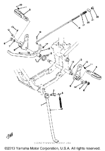 TY80A Stand-footrest-brake pedal