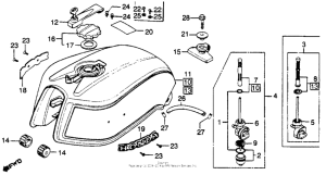 CB750 Топливный бак