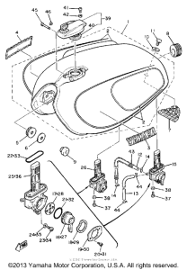 XS850H Топливный бак