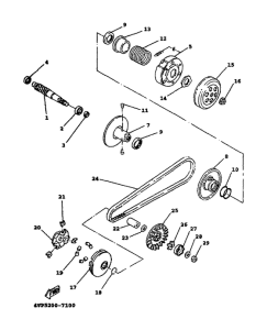 YW100T Сцепление
