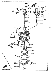 YM50 Carburetor assy