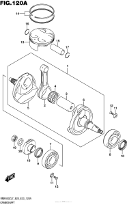 RMX450 Коленвал