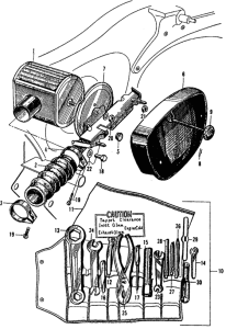 CA160 Ca160 air cleaner + tool box + tools