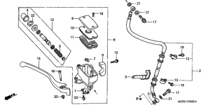 VT750DC Fr. brake master cylinder