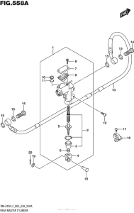 RM-Z450 Задний торм цилиндр