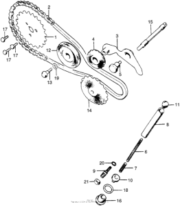 XL70 Натяжитель цепи