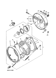 FZX250 Headlight assy
