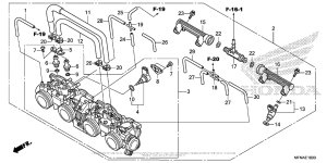 CB1000R Корпус Дросселя