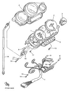 YZF600R Приборы