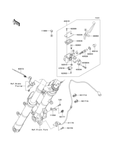 EX250 (ABS) Главный тормозной цилиндр