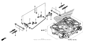 VFR800 Throttle body (component parts)