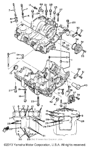 XJ750RH Картер двигателя