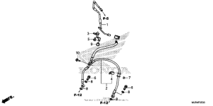 GL1800C Front brake hose (std)