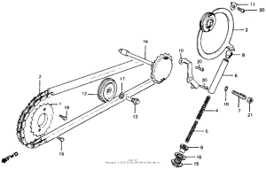 CT110 Cam chain + tensioner