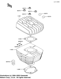 KE100 Головка блока цилиндров / цилиндр