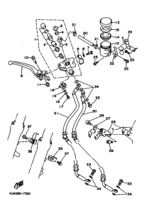 TRX850 Передний тормозной цилиндр