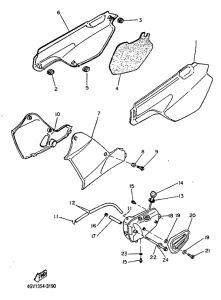 TT600E Сидение