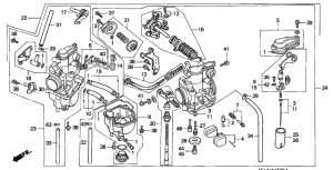 XR250R Carburetor assy