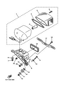 YJ50R YJ50RAR Taillight unit ass`y