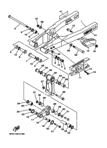 YZ85 Задний рычаг и подвеска