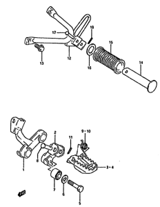 DR350 Подножки