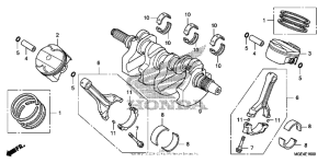 VFR1200F (DCT) Коленчатый вал и поршни