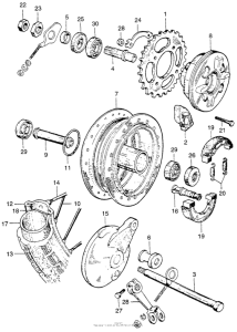 CA110 Переднее колесо