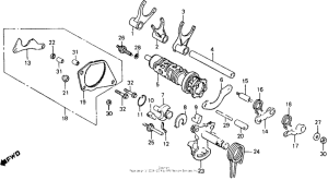 VFR750F Вилка переключения передач