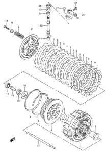DR-Z400 Бендикс