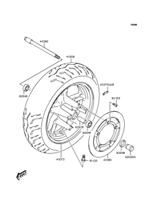SC250 Переднее колесо