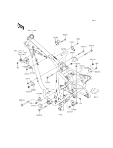 BJ250 Рама ,крепежные детали