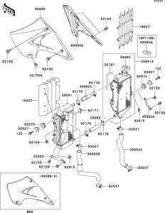 KX125 Радиатор