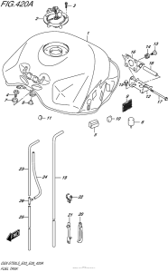 GSX-S750 Топливный бак