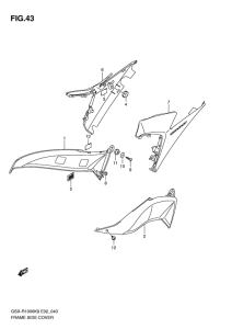 GSX-R1000 Frame side cover