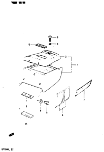GP100 Обтекатель сидения