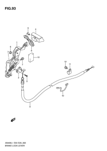AN400 Brake lock lever