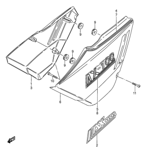 AX100 Обтекатель задний