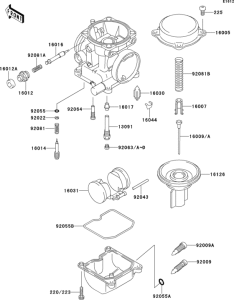 EL250 Carburetor parts(1 / 2)