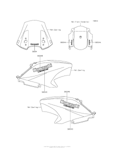 KLE650 Decals (Orange)(Fgf)