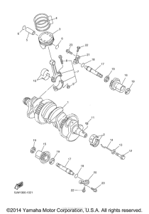 FJR1300 Коленчатый вал и Поршень