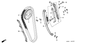 CA125 Цепь грм / натяжное устройство
